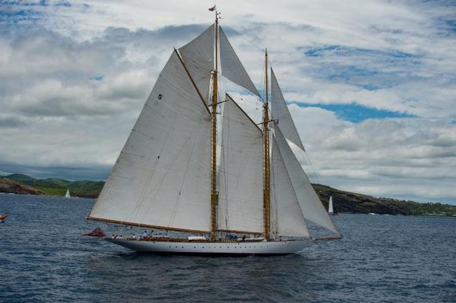 The largest boat in the race, the majestic 162ft Eleonora, an exact replica of Westward - Antigua Bermuda Race ©  Ted Martin / Antigua Bermuda Race