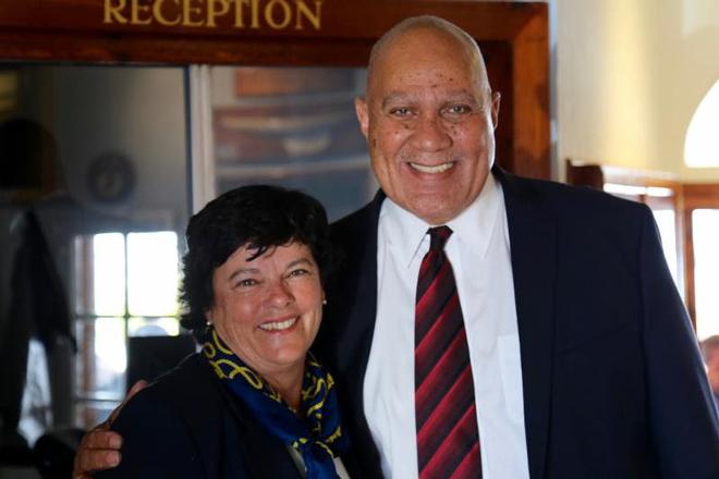 RBYC Commodore, Leatrice Oatley and Kenneth Bascome, Member of Parliament  ©  Tom Clarke