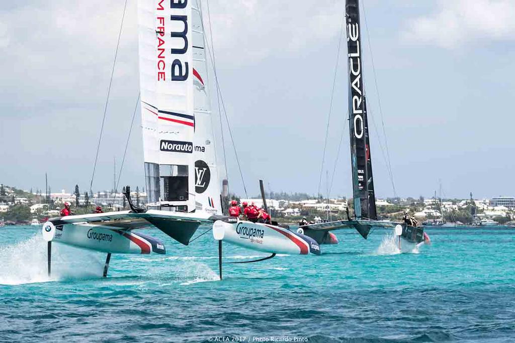 America's Cup - Qualifiers Race Day 1 photo copyright ACEA / Ricardo Pinto http://photo.americascup.com/ taken at  and featuring the  class