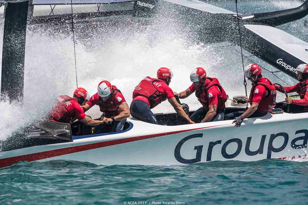 America's Cup - Qualifiers Race Day 1 photo copyright ACEA / Ricardo Pinto http://photo.americascup.com/ taken at  and featuring the  class