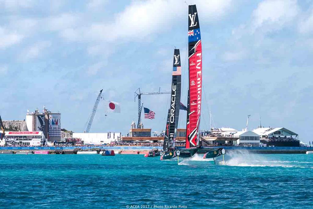 America's Cup - Qualifiers Race Day 1 photo copyright ACEA / Ricardo Pinto http://photo.americascup.com/ taken at  and featuring the  class