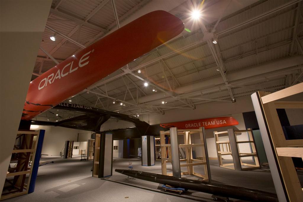The ORACLE TEAM USA AC72 at the Mariner’s Museum © The Mariner’s Museum