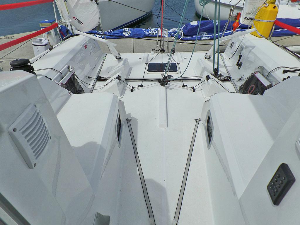 Simple, clear and clean layout make sit easy for short-handed work - Jeanneau Sun Fast 3600 © 38 South Boat Sales