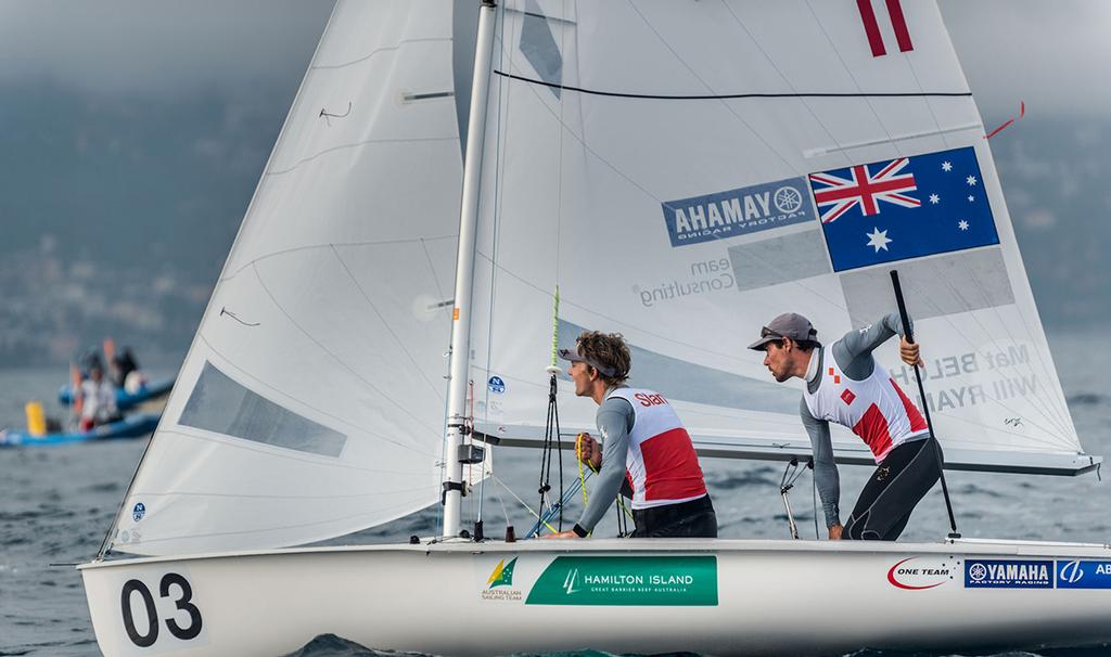 Mathew Belcher/Will Ryan (AUS-11)  - 470 European Championship 2017  © Y.C.M. / Mesi