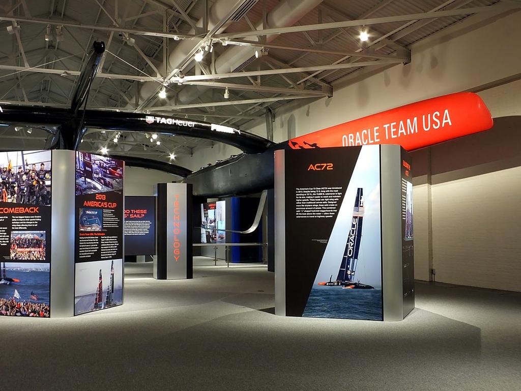 The ORACLE TEAM USA AC72 at the The Mariners’ Museum © The Mariners' Museum, Newport News, Virginia