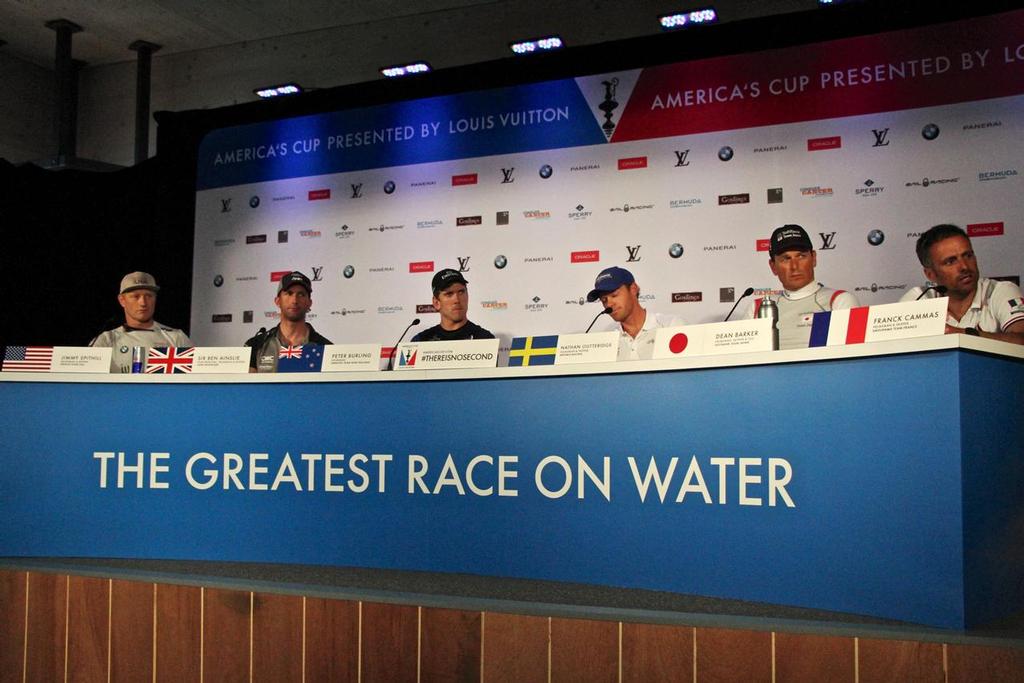 Day 2 Media Conference  - 35th America's Cup - Bermuda  May 28, 2017 &copy; Richard Gladwell www.photosport.co.nz