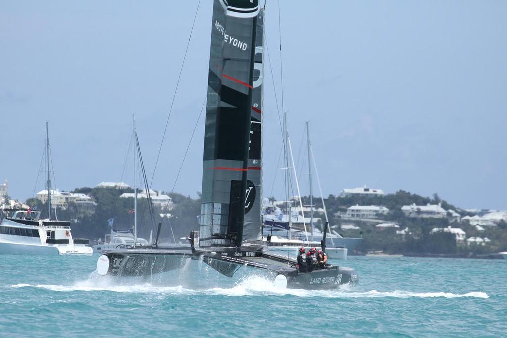 10 Race 8 - Land Rover BAR  - Nosedive - 35th America's Cup - Bermuda  May 28, 2017 © Richard Gladwell www.photosport.co.nz