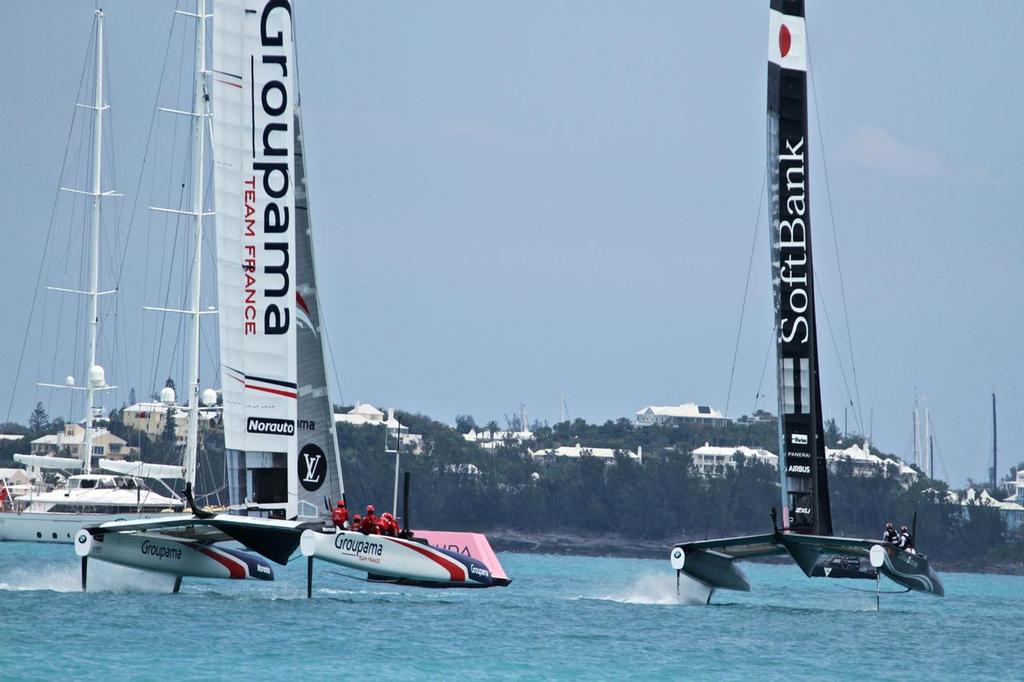 Softbank Team Japan - Groupama Team France - Round Robin 2, Day 6 - 35th America's Cup - Bermuda  June 1, 2017 © Richard Gladwell www.photosport.co.nz