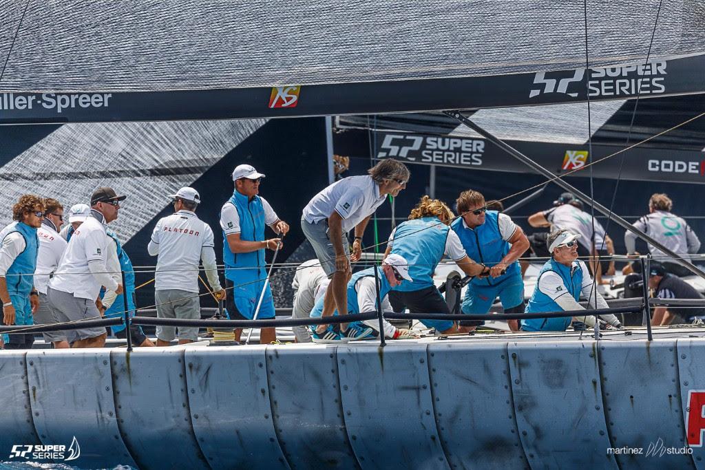 Owner-Driver Harm Müller-Spreer steering Platoon - 2017 Rolex TP52 World Championship photo copyright Martinez Studio/52 Super Series taken at  and featuring the  class