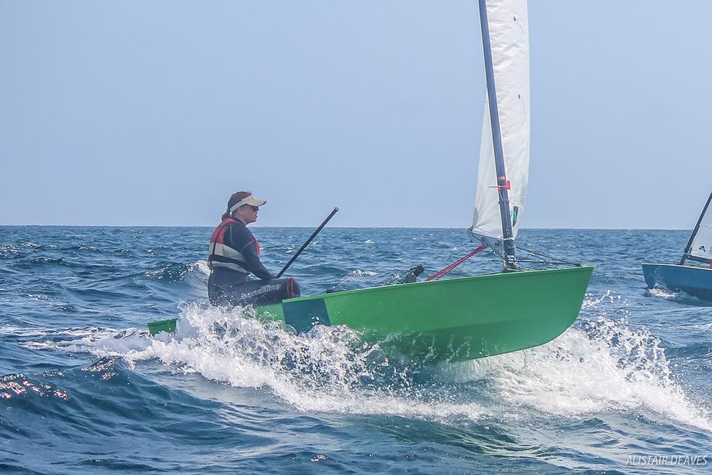 Nadine Tietje fighting for the new Ladies prize - Penultimate day - 2017 OK Dinghy World Championship ©  Alistair Deaves