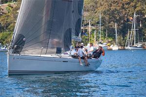 It certainly was hard going just after the start… - 2017 Beneteau Pittwater Cup photo copyright  John Curnow taken at  and featuring the  class