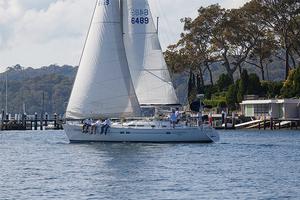 Danske gliding away up Pittwater’s Eastern Shore. - 2017 Beneteau Pittwater Cup photo copyright  John Curnow taken at  and featuring the  class
