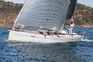 Alibi Powering along as she enters Broken Bay. - 2017 Beneteau Pittwater Cup photo copyright  John Curnow taken at  and featuring the  class