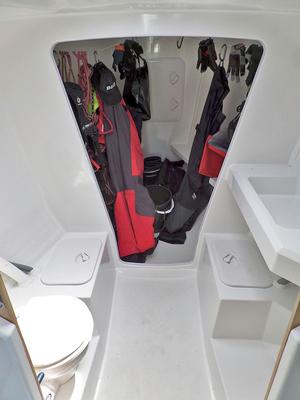 Up for'ard, including the watertight bulkhead for collision impact. - Jeanneau Sun Fast 3600 photo copyright 38 South Boat Sales taken at  and featuring the  class