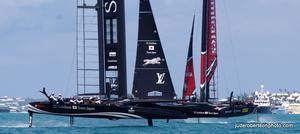 Day 2 – Race 3 – Softbank Team Japan and Emirates Team New Zealand - Louis Vuitton America's Cup photo copyright  Jude Robertson http://juderobertsonphoto.wix.com/pix taken at  and featuring the  class