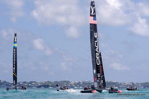 Day 2 – Race 4 – Oracle Team USA and Artemis Racing - Louis Vuitton America's Cup photo copyright  Jude Robertson http://juderobertsonphoto.wix.com/pix taken at  and featuring the  class