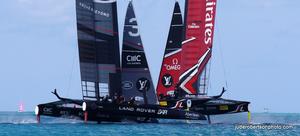 Day 2 – Race 5 – Land Rover BAR and Emirates Team New Zealand - Louis Vuitton America's Cup photo copyright  Jude Robertson http://juderobertsonphoto.wix.com/pix taken at  and featuring the  class
