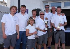 The crew of McFly celebrate their class win - Vice Admiral's Cup photo copyright  Rick Tomlinson http://www.rick-tomlinson.com taken at  and featuring the  class