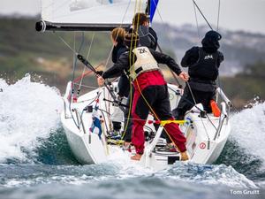 Jack Davies' Team Yeti for the Royal Solent Yacht Club, Isle of Wight - J/70 Open European Championship photo copyright  Tom Gruitt http://www.tom-gruitt.co.uk taken at  and featuring the  class