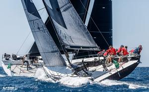 Azzurra lead the 52 Super Series – Rolex TP52 World Championship photo copyright Nico Martinez/ Martinez Studio taken at  and featuring the  class