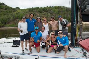 Team Esprit de Corps IV, Volvo 60 who helped rescue Monterey crew during the Antigua Bermuda Race photo copyright  Ted Martin / Antigua Bermuda Race taken at  and featuring the  class