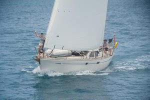 Gaia, Andrew and Sabrina Eddy's Oyster 485 arrives in Bermuda - Antigua Bermuda Race photo copyright  Ted Martin / Antigua Bermuda Race taken at  and featuring the  class