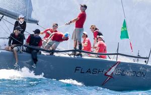 Helmut and Evan Jahn' Flash Gordon 6 was boat of the day on Saturday, good enough for second place overall - Rolex Capri Sailing Week photo copyright  Farr 40 / ZGN taken at  and featuring the  class