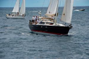 Race Chair, Les Crane's Farr PH 56, Monterey at the start of the first Antigua Bermuda Race organized by The Royal Bermuda Yacht Club in association with Antigua Sailing Week photo copyright  Ted Martin / Antigua Bermuda Race taken at  and featuring the  class