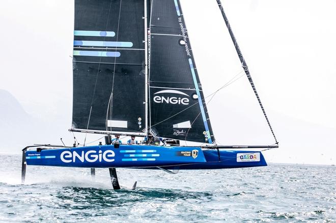 Sebastien Rogues' Team ENGIE on the ascent - GC32 Villasimius Cup © Jesus Renedo / GC32 Racing Tour