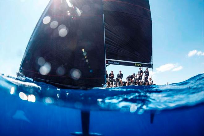 Artemis Racing in the azure waters off Porto Cervo – RC44 Championship ©  Martinez Studio / RC44 Class