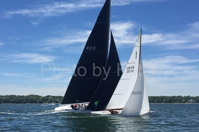 12mR Laura, KZ-5 and 6mR Lucie US-55 each won their division in Friday’s Around the Island Race. © James Hilton