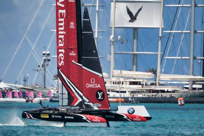 Speed merchants! Emirates Team New Zealand - America's Cup 2017 ©  Richard Smith