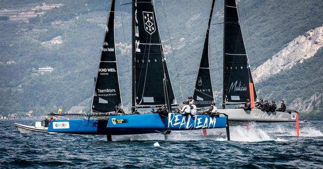 Realteam shows Malizia - Yacht Club de Monaco the way - GC32 Villasimius Cup © Jesus Renedo / GC32 Racing Tour