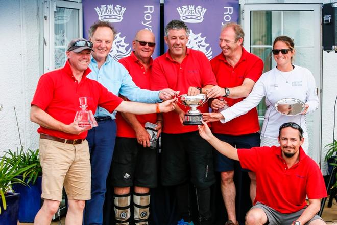 Giovanni Belgrano and his victorious crew of Whooper – IRC National Championships © Paul Wyeth / www.pwpictures.com http://www.pwpictures.com