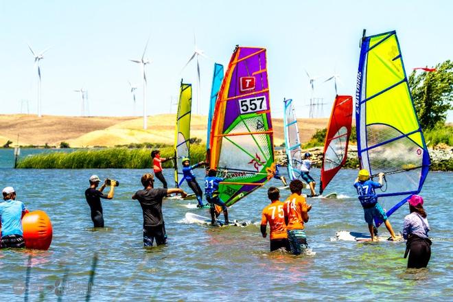 Kids Slalom Racing - Day 2 - Rio Vista Grand Slam 2017 © International Windsurfing Tour