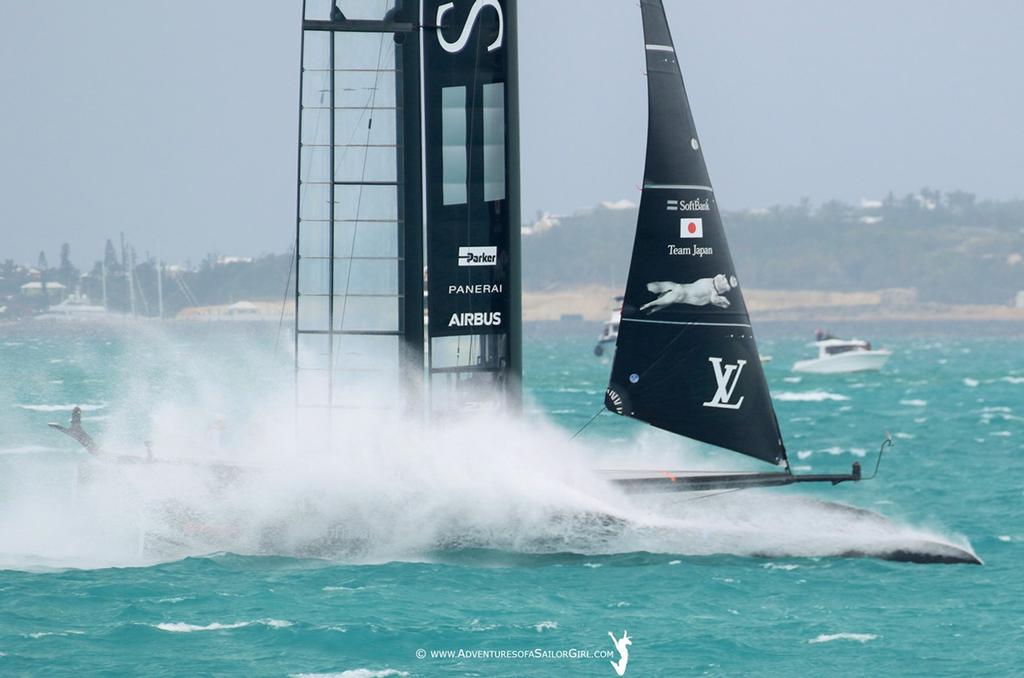 SoftBank Team Japan - America's Cup 2017 photo copyright www.AdventuresofaSailorGirl.com taken at  and featuring the  class