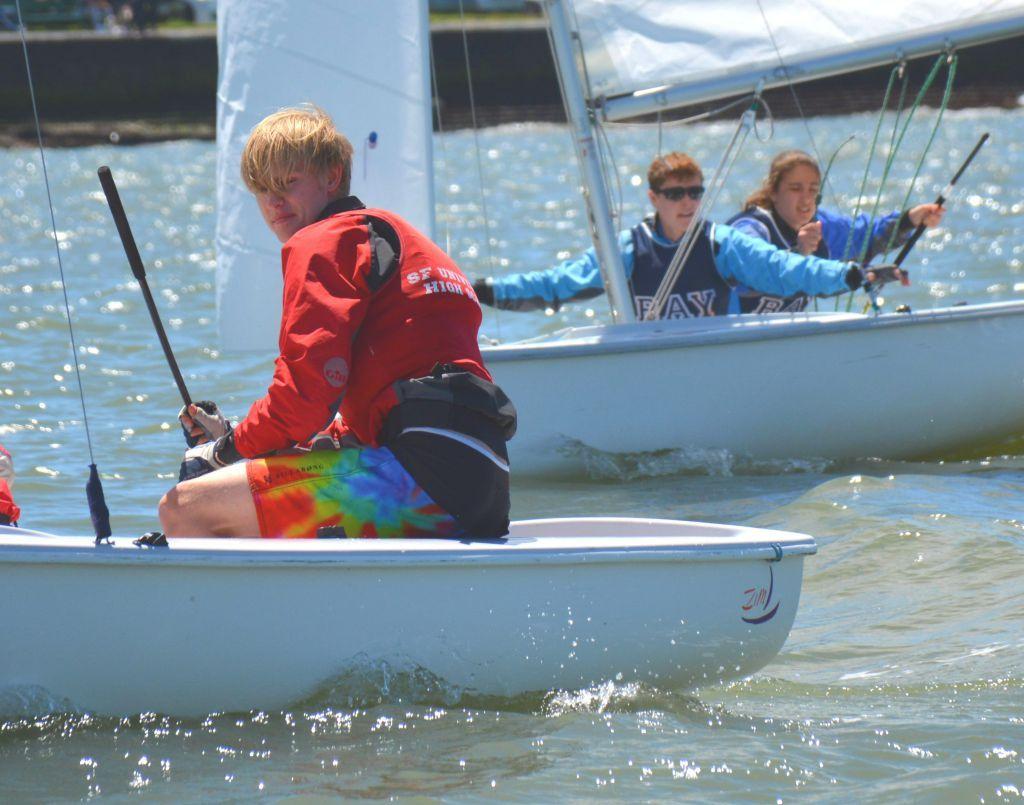 Sailing in San Francisco Bay from St Francis Yacht Club photo copyright Kimball Livingston / St Francis Yacht Club taken at  and featuring the  class