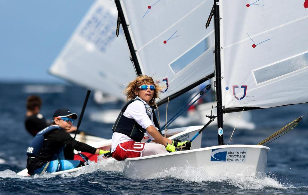 Gusts to 20-plus tradewinds and rolling seas didn't deter USA sailor, Stephan Baker, who finished third overall. © Dean Barnes www.deanbarnesphoto.com