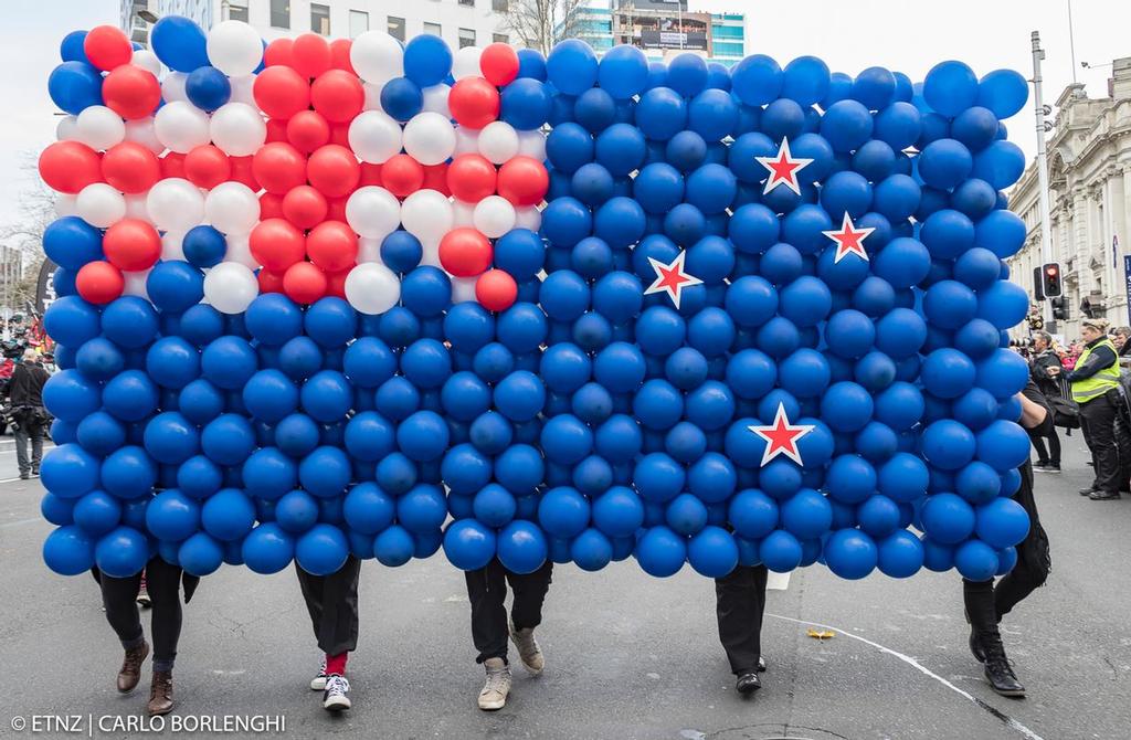 Emirates Team New Zealand Parade in Queen Street in Auckland © ETNZ/Carlo Borlenghi