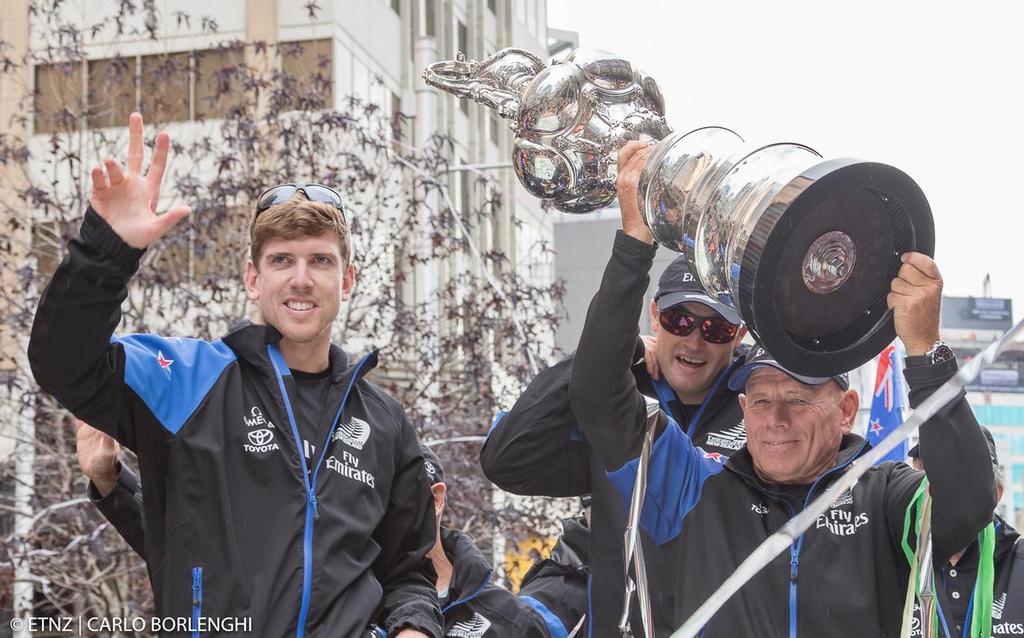 Emirates Team New Zealand Parade in Queen Street in Auckland © ETNZ/Carlo Borlenghi