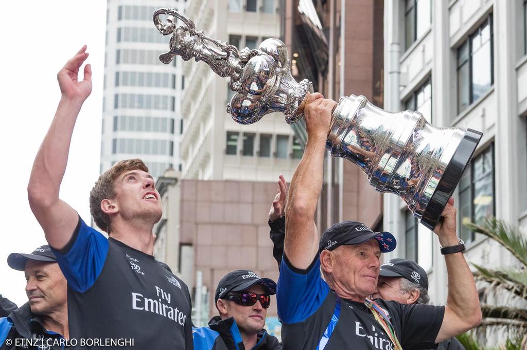 Emirates Team New Zealand Parade in Queen Street in Auckland © ETNZ/Carlo Borlenghi