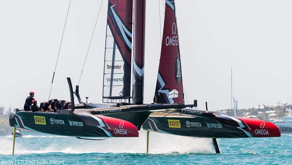 35th America's Cup Match - Race Day 2 - Emirates Team New Zealand photo copyright  BMW | Studio Borlenghi taken at  and featuring the  class