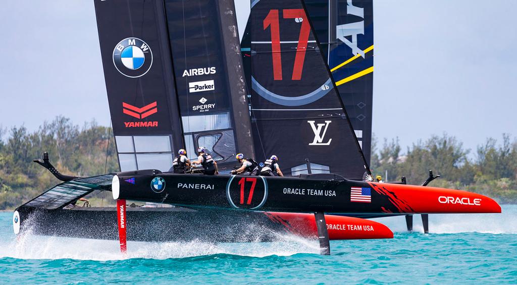 2017 America's Cup Qualifiers Race Day 7 Round Robin 2 - ORACLE TEAM USA and Artemis Racing © Studio Borlenghi | Gattini