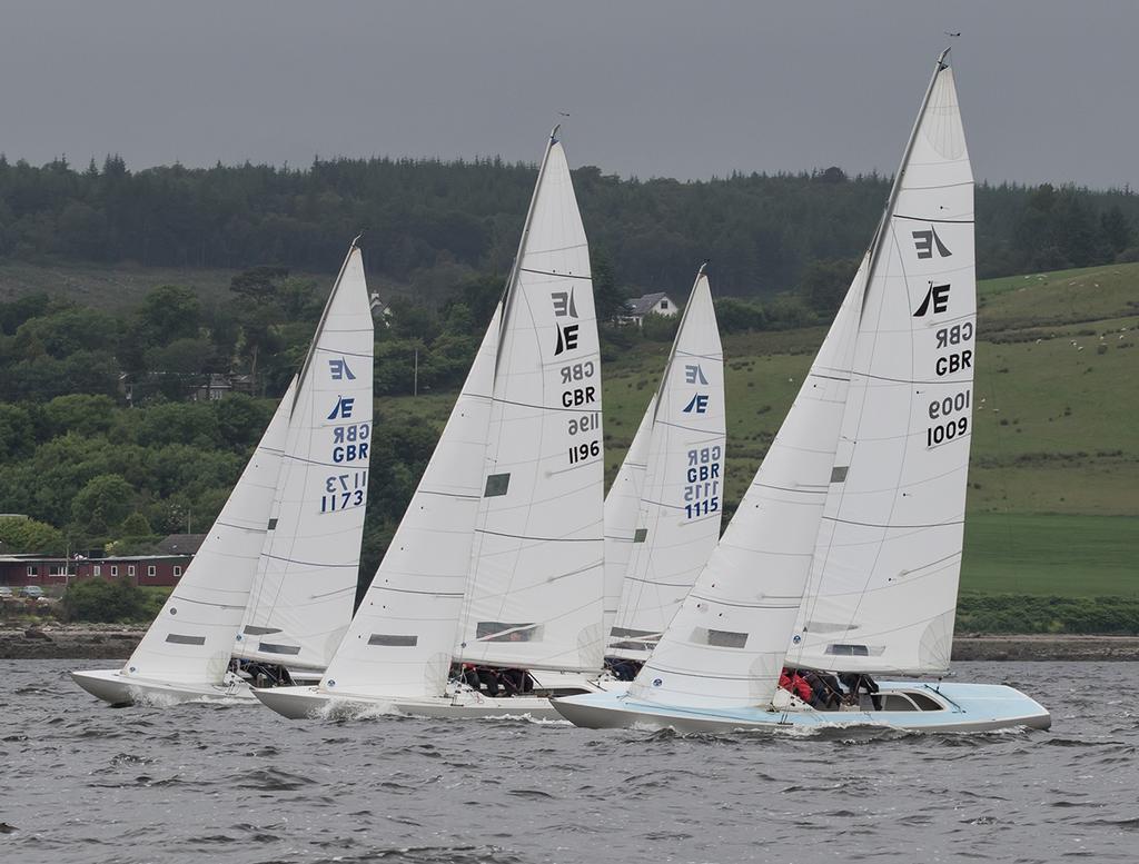 Close racing in the Etchells fleet - 2017 Old Pulteney Mudhook Regatta - Day 1 © Neill Ross