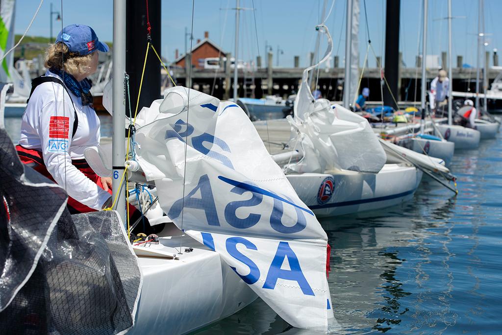 Preparing to leave the dock - C. Thomas Clagett, Jr. Memorial Clinic and Regatta 2017 photo copyright Ro Fernandez taken at  and featuring the  class