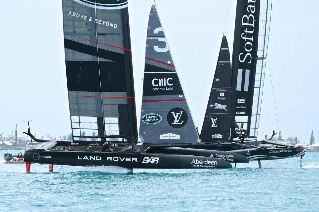 Land Rover BAR and Softbank Team Japan - Round Robin 2, Day 8 - 35th America's Cup - Bermuda  June 3, 2017 © Richard Gladwell www.photosport.co.nz