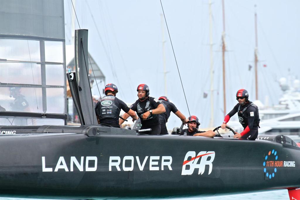 Land Rover BAR at finish line - Round Robin 2, Day 8 - 35th America's Cup - Bermuda  June 3, 2017 photo copyright Richard Gladwell www.photosport.co.nz taken at  and featuring the  class