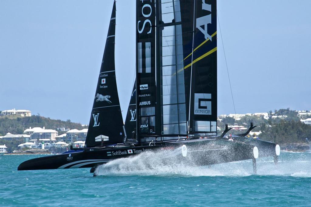 Softbank Team Japan and Artemis Racing  Semi-Final2, Day 10 - 35th America’s Cup - Bermuda  June 5, 2017 © Richard Gladwell www.photosport.co.nz