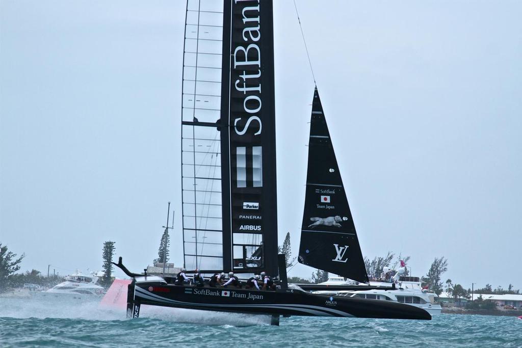 Softbank Team Japan hits 44.6kts - Semi-Final, Day 11 - 35th America’s Cup - Bermuda  June 56, 2017 © Richard Gladwell www.photosport.co.nz