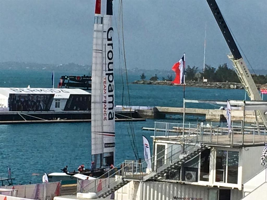 Groupama Team France about to go sailing - Day 12 Louis Vuitton America's Cup. © Richard Gladwell www.photosport.co.nz